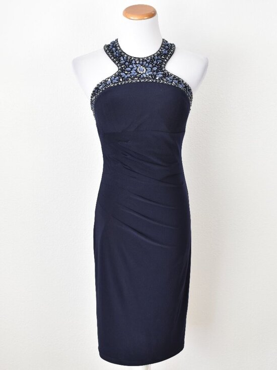 Cache Dresses & Skirts - Cache Beaded Sheath Cocktail Dress NEW - 4